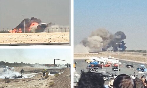 Indian-made Tejas jet crashes at Dubai Airshow Indian-made Tejas jet crashes at Dubai Airshow