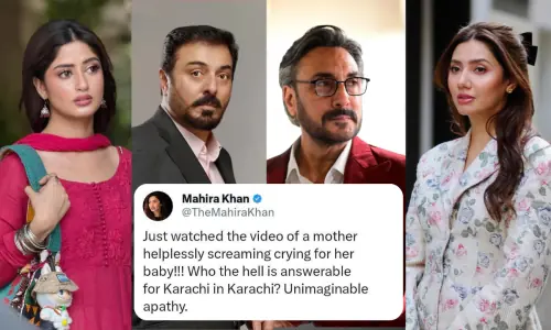 Sajal Ali, Mahira Khan ask who is responsible for Karachi after toddler dies after falling in NIPA manhole