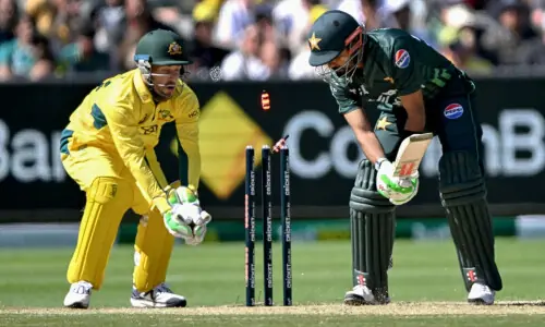 کرکٹ آسٹریلیا کی ریکی ٹیم انتظامات کا جائزہ لینے قذافی اسٹیڈیم پہنچی