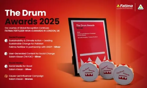 Fatima Fertilizer wins four prestigious awards at The Drum Awards 2025 in London Fatima Fertilizer wins four prestigious awards at The Drum Awards 2025 in London