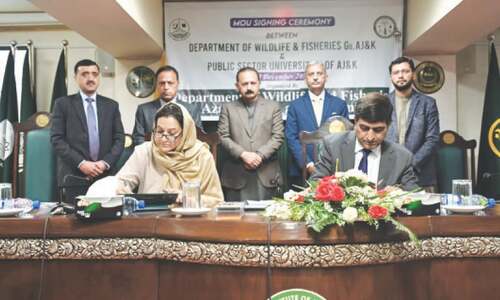 AJK signs MoUs with universities to strengthen wildlife management