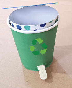 Wonder Craft: Paper cup dustbin
