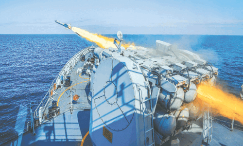 Pakistan Navy conducts firing of surface-to-air missile at sea