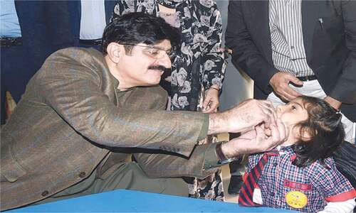 Sindh launches drive to vaccinate over 10m children against polio