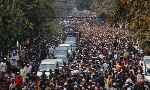 Massive crowd attends funeral of Bangladesh student leader