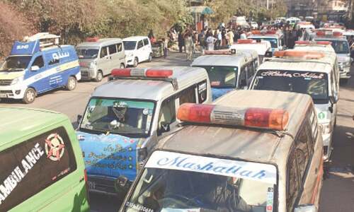 Private ambulance services protest against restrictions
