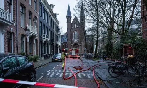 Fire ravages Amsterdam church during ‘unsettled’ New Year Fire ravages Amsterdam church during ‘unsettled’ New Year
