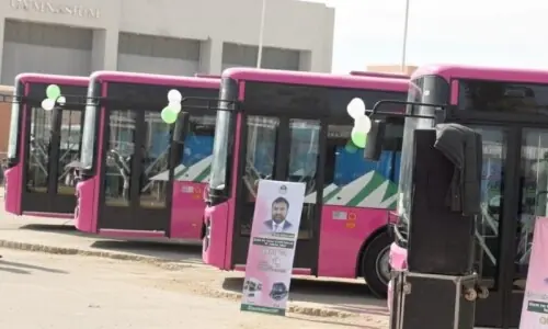 Pink Bus service for women launched in Quetta Pink Bus service for women launched in Quetta