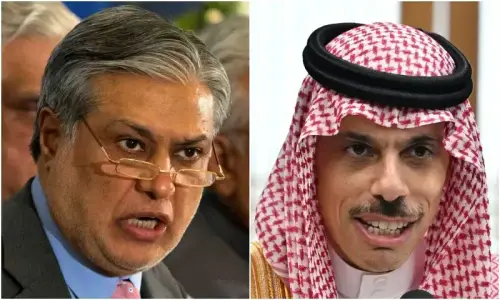 FM Dar speaks with Saudi counterpart, discusses ‘recent situation’ in region FM Dar speaks with Saudi counterpart, discusses ‘recent situation’ in region