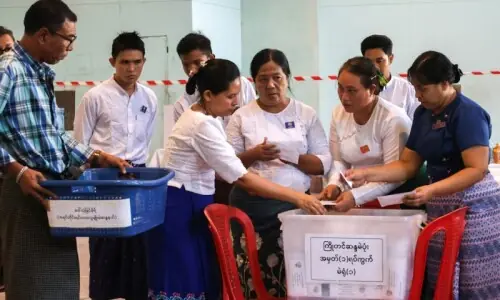 Pro-junta party wins first phase of Myanmar election Pro-junta party wins first phase of Myanmar election