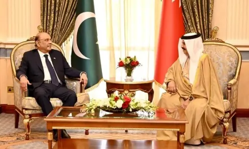 In meeting with Bahrain&rsquo;s king, President Zardari reaffirms commitment to deepening trade, defence ties