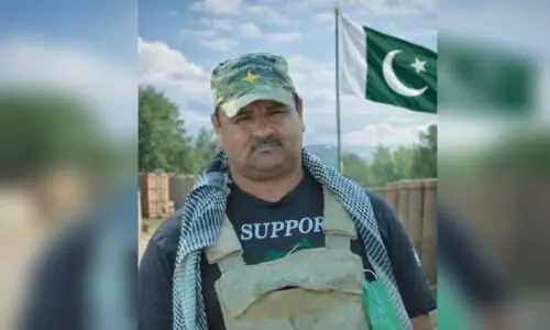 Policeman martyred by unknown assailants riding a motorcycle in KP&rsquo;s Bannu district