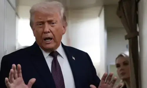 Trump says &lsquo;hopefully&rsquo; no need for military action against Iran