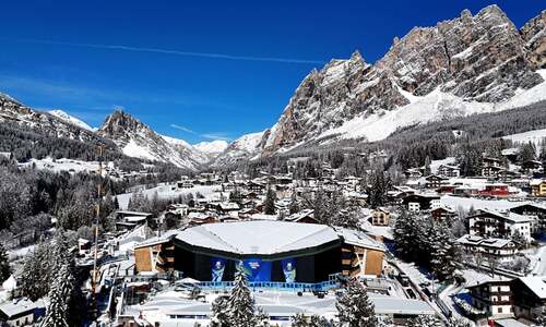 White Winter Olympics beckons as snow falls in Italian Alps White Winter Olympics beckons as snow falls in Italian Alps