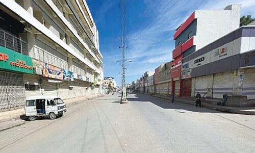 Makran shutters to protest against poor law & order Makran shutters to protest against poor law & order