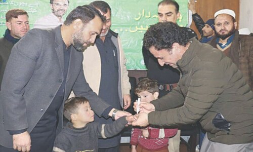 35,500 vaccination teams formed as year&rsquo;s first polio drive to begin tomorrow in KP