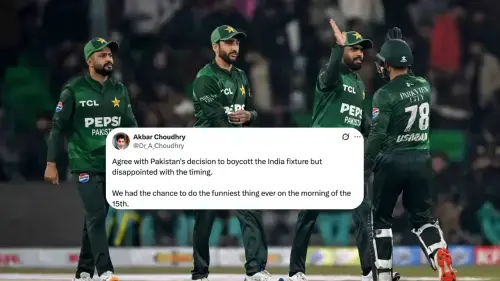 Pakistan won&rsquo;t be playing India in the T20 World Cup and X is shaking with laughter