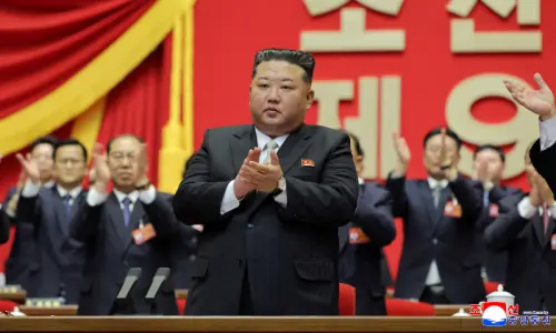 North Korea touts nuclear advances as Kim re-chosen to lead ruling party North Korea touts nuclear advances as Kim re-chosen to lead ruling party