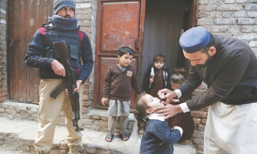 First anti-polio drive of year launched amid tight security First anti-polio drive of year launched amid tight security