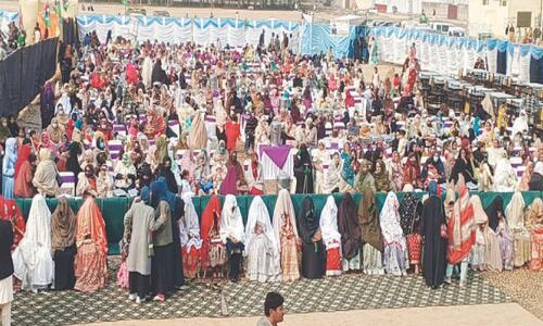 Over 30 couples tie the knot in mass marriage ceremony in Fatehjang Over 30 couples tie the knot in mass marriage ceremony in Fatehjang