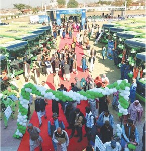 Green electric bus service launched in Gujar Khan