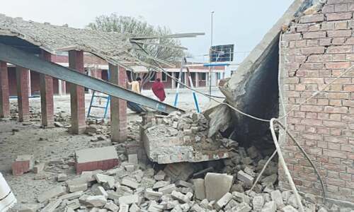 School building blown up in North Waziristan