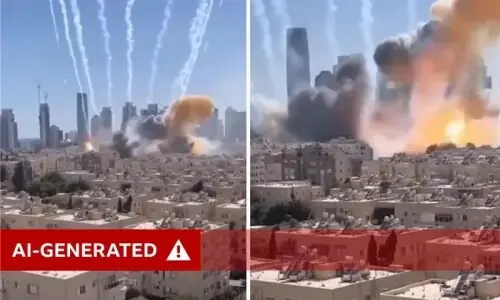 AI-enhanced images of real events distort view of Mideast war