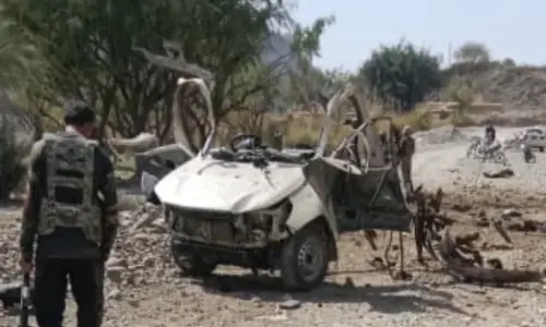 7 policemen, including SHO, martyred in attack on police vehicle in KP&rsquo;s Lakki Marwat