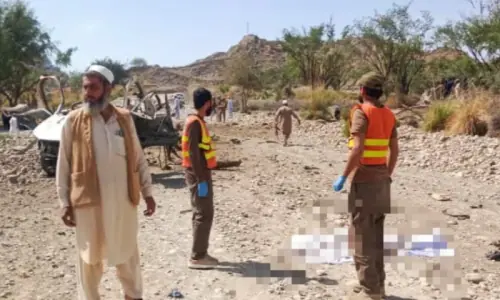 7 policemen, including SHO, martyred in attack on police vehicle in KP&rsquo;s Lakki Marwat