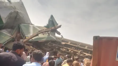 Lahore-bound Shalimar Express derails after colliding with goods train in Naushahro Feroze; no casualties reported