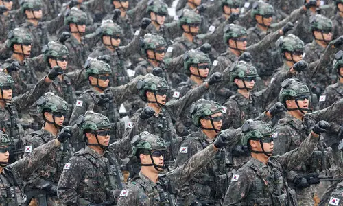 South Korea suspends army training after bullet hits child