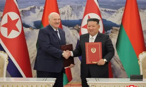 North Korea, Belarus sign &lsquo;friendship&rsquo; treaty during Lukashenko visit