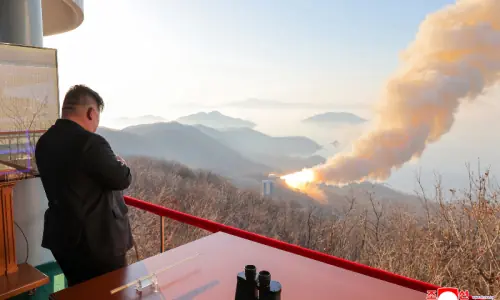 North Korea’s Kim Jong Un oversees test of high-thrust engine: state media North Korea’s Kim Jong Un oversees test of high-thrust engine: state media