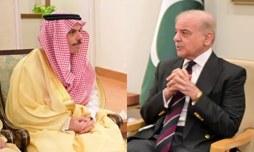 PM Shehbaz commends Kingdom&rsquo;s &lsquo;remarkable restraint&rsquo; in meeting with Saudi FM, assures him of Pakistan&rsquo;s &lsquo;full support&rsquo;