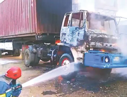 Fire breaks out in trailer parked in F.B. Area Fire breaks out in trailer parked in F.B. Area