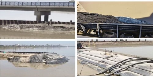 Coffer dam dyke at Sukkur Barrage collapses