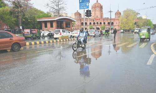 Rain, hail bring about nip in the air