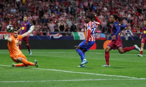 Atletico resist Barca comeback as Dembele fires PSG into CL semis