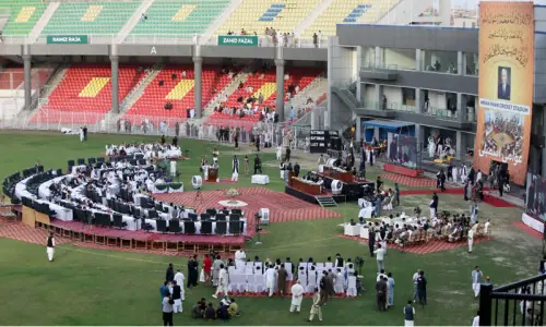 KP Assembly breaks tradition with open-air sitting