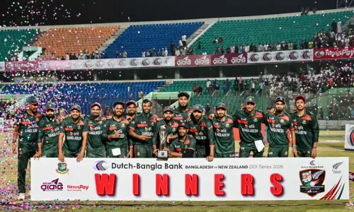 Najmul Hossain Shanto, Mustafizur Rahman fire as Bangladesh seal ODI series against New Zealand