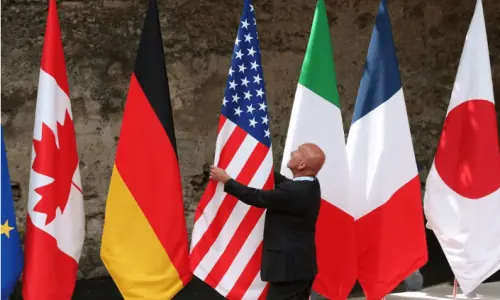 Climate scrubbed from G7 agenda &lsquo;to appease US&rsquo;