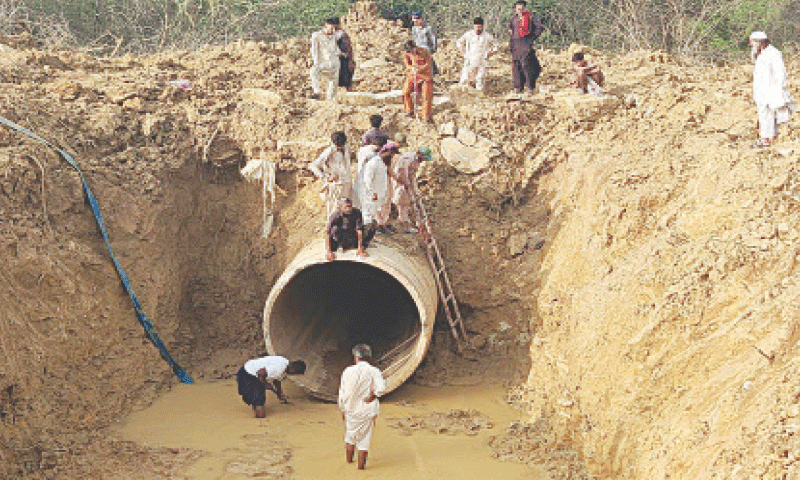 11-year old boy feared drowned after being swept away while swimming in open water line in Karachi