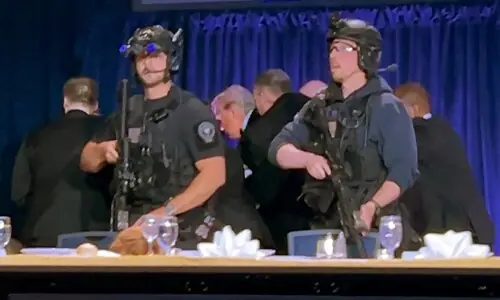 In pictures: How the shooting at White House correspondents' dinner unfolded