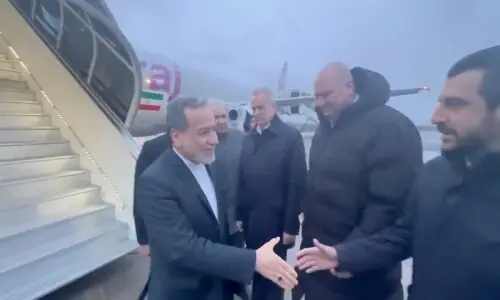 Iran FM Araghchi arrives in Russia as US talks remain stalled
