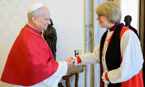 Pope meets first woman Archbishop of Canterbury