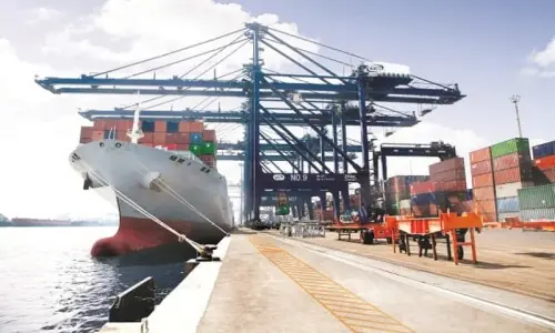 First transhipment cargo vessel arrives at Karachi Port Trust