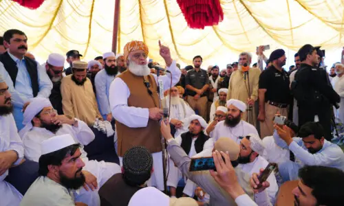 JUI-F holds protest rallies across Khyber Pakhtunkhwa over killing of Maulana Idrees