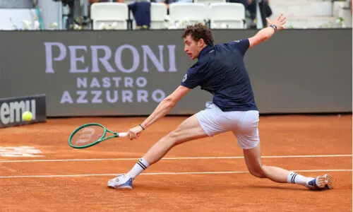 Prizmic follows up on Djokovic exploit to reach Italian Open last 16