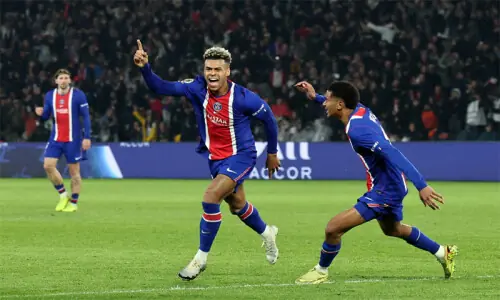 PSG all but secure Ligue 1 title with two games to spare PSG all but secure Ligue 1 title with two games to spare