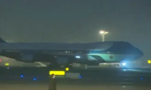 Trump arrives in Beijing for high-stakes meeting with Chinese President Xi